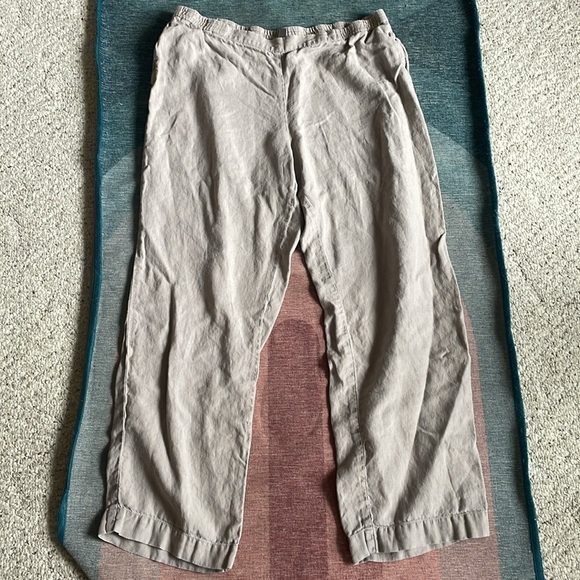 J Jill Casual Tan Linen Pants - Picture 5 of 9